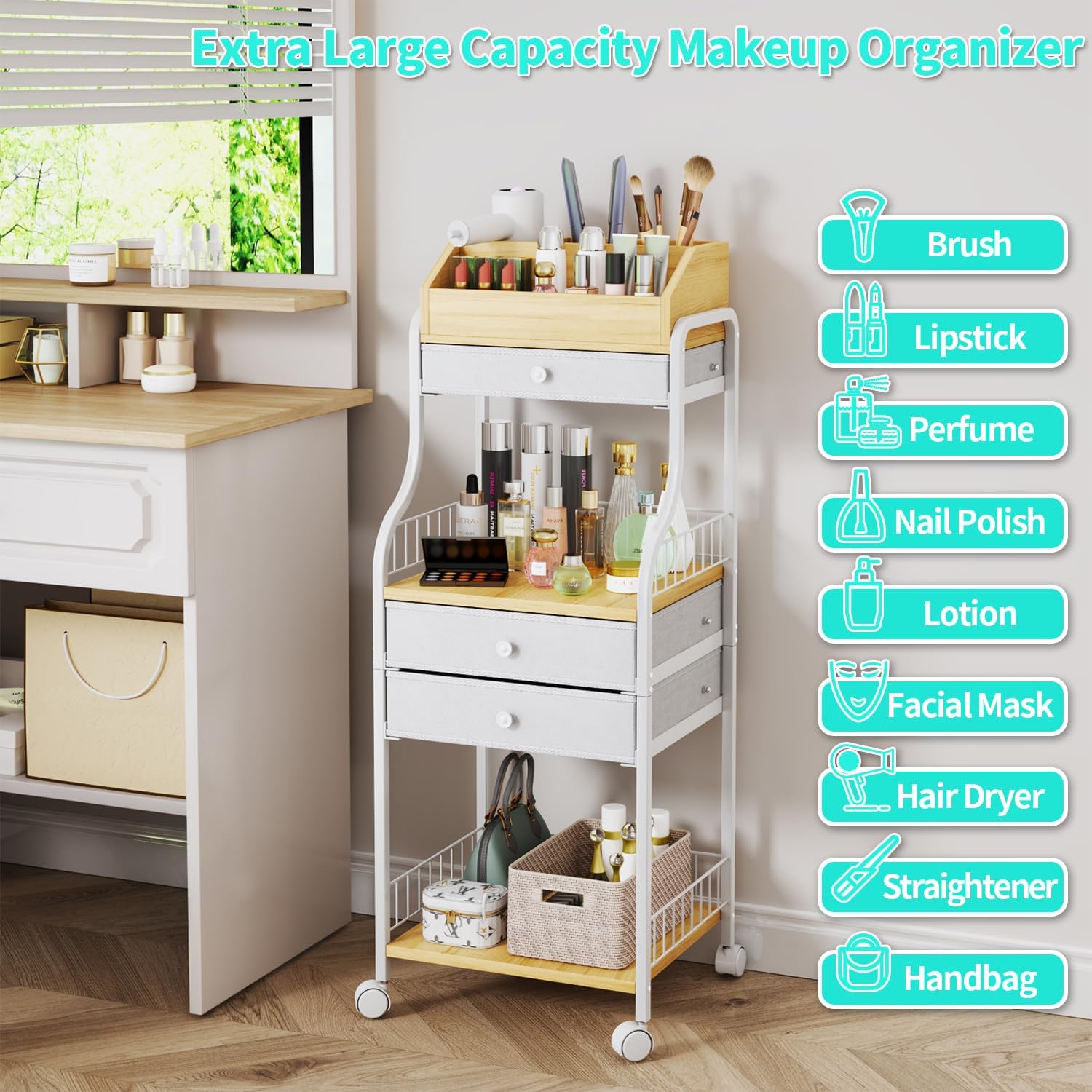 Cosmetics Display Storage Case