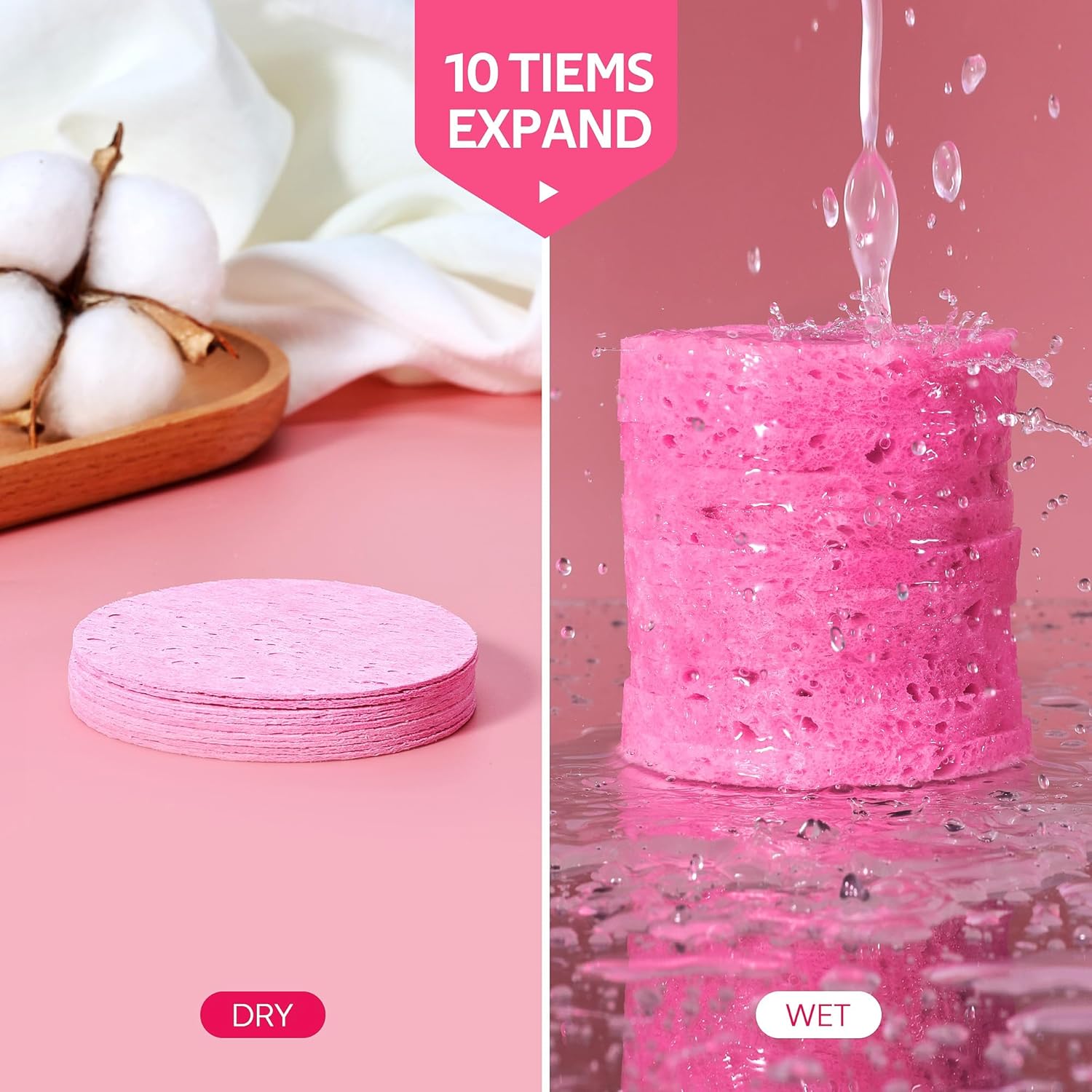 Daily Exfoliating Sponges Pink