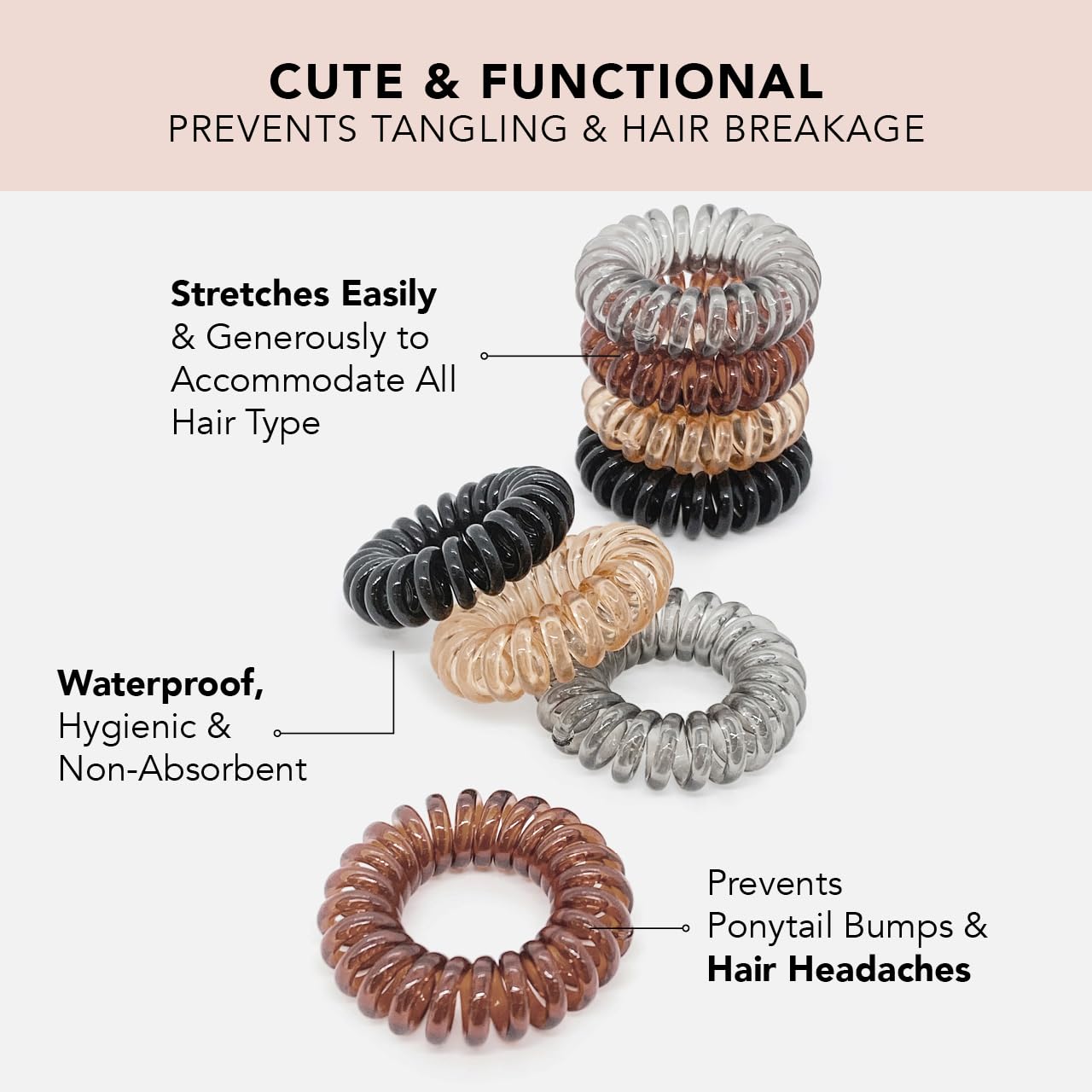 Kitsch Spiral Hair Ties